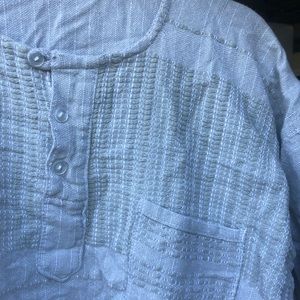 Linen Henley Top